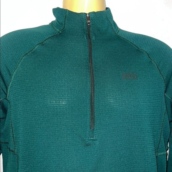 REI Co-op Hunter Green 1/4 Zip Base layer Top-M - Picture 2 of 9